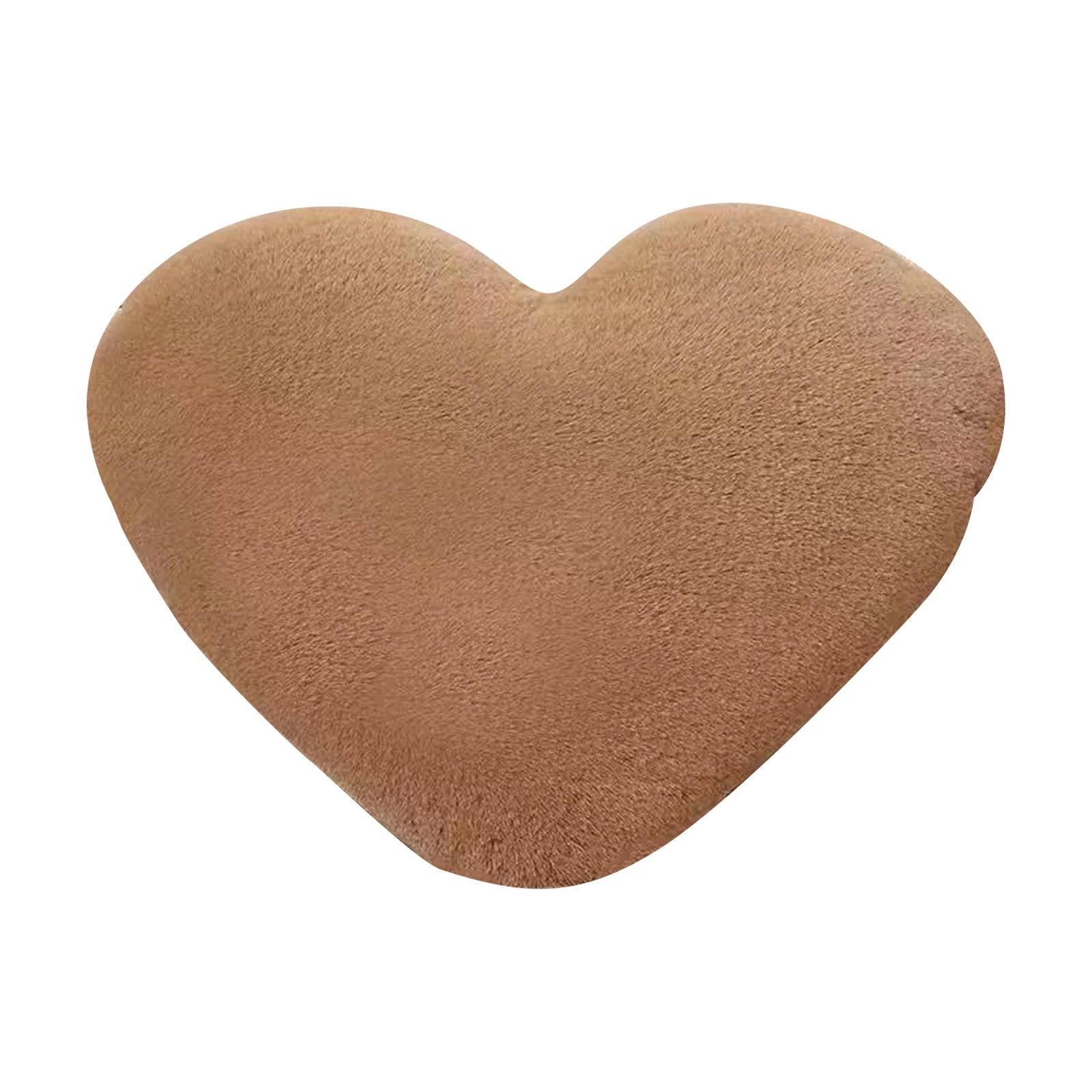 Cute Heart Shaped Pillow Soft Plush Throw Pillows Living Room Decor Valentines Day Wedding Gifts Love Pillow Heart Sofa Cushion Oasis Select 30cm Light Brown