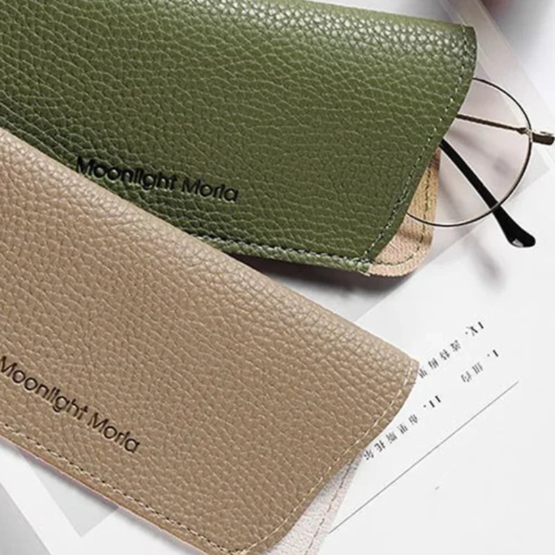 Portable Case Soft Protective Case Cover Glasses Bag Sunglasses Case Box Reading Eyeglasses Pouch Eyewear Protector PU Leather Oasis Select