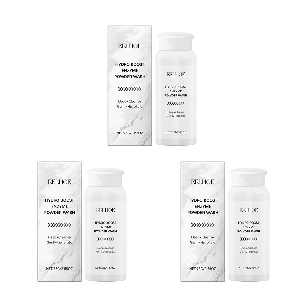 Enzyme Face Powder Wash Skin Oil Control Clean Facial Pores Remove Blackheads Pimples Refreshed Enzyme Face Cleanses Flour Oasis Select 3 x 75g Boxed