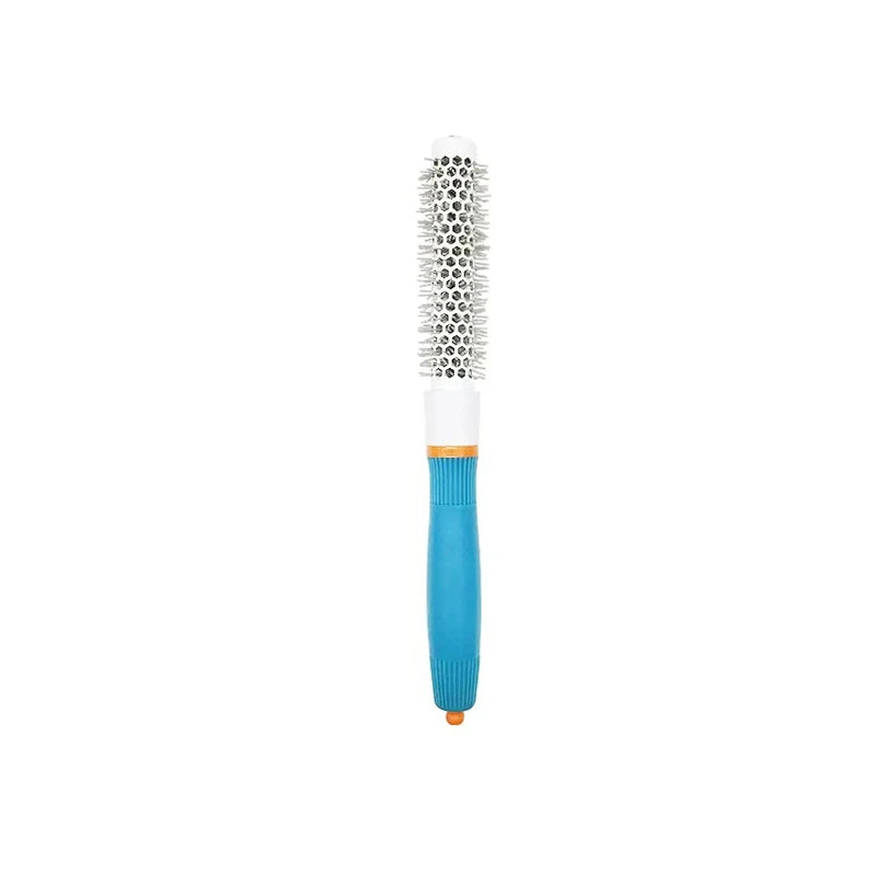 Professional Salon Hair Brush & Comb Set - Round Curly Hair Styling Tool with Rollers, Blue Oasis Select LG06-19-02-NO-logo