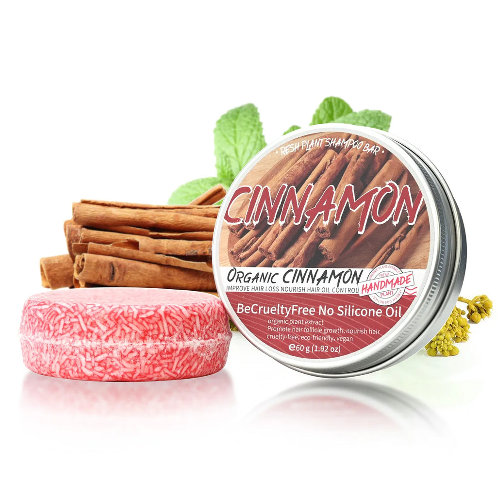 Organic Cinnamon Shampoo Soap Bar – Cleanse & Moisturize Hair