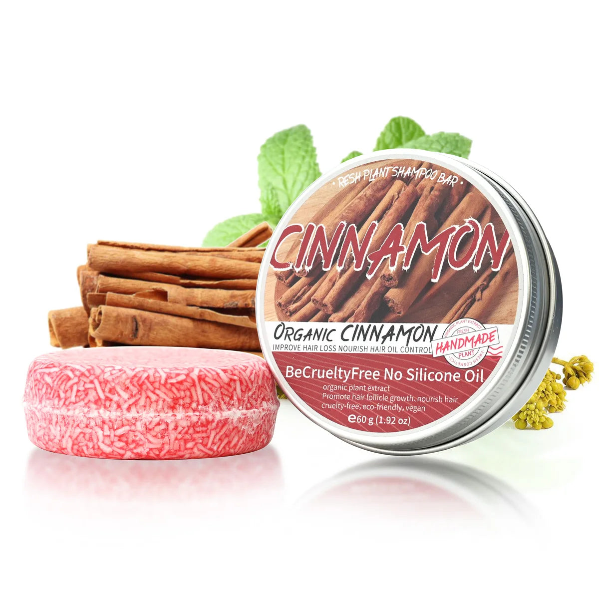Organic Cinnamon Shampoo Soap Bar – Cleanse & Moisturize Hair