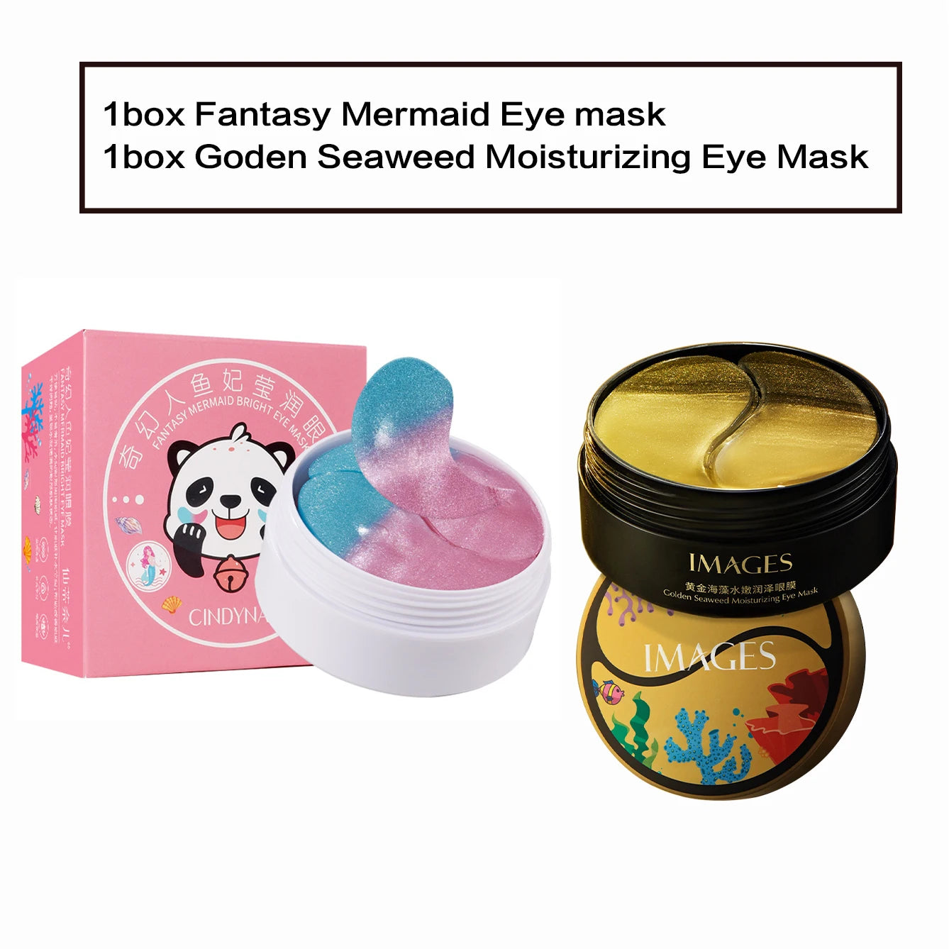 60 Pieces (30 Pairs) of Hydrating Eye Masks, Nourishing and Moisturizing the Skin Around the Eyes, Making the Skin Around the Eyes Smooth and Soft, Exquisite Eye Masks with a Two-Tone Design Oasis Select 2 Boxes Mix 1 80G