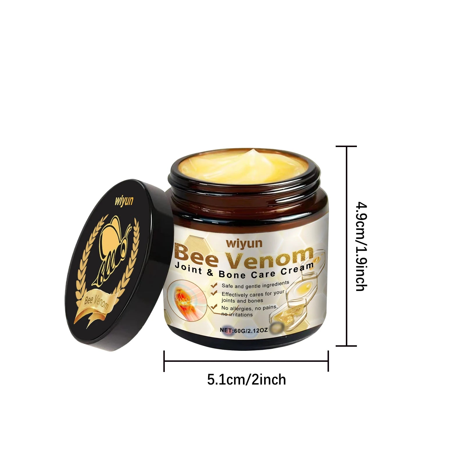 Bee Venom Joint & Muscle Relief Cream – Knees & Back | WIYUN Joint Relief Cream Oasis Select