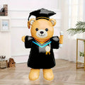 155.45cm Cute Graduation Bear Aluminum Foil Balloon - Perfect for School Events & Campus Decor, Graduation Party Decorations Oasis Select black 61.2in