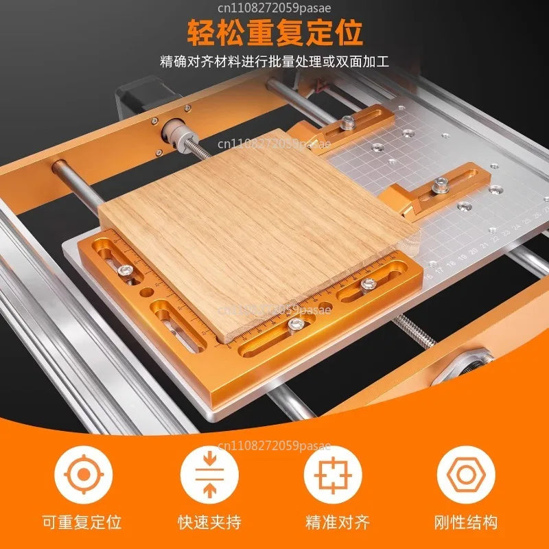 90-Degree Right Angle Clamp with Adjustable Height Gauge for Woodworking Panel Assembly Oasis Select