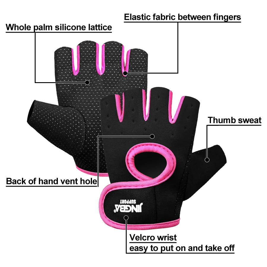 Gym Gloves Fitness Weight Lifting Gloves Body Building Training Sports Exercise Cycling Sport Workout Glove for Men Women Oasis Select