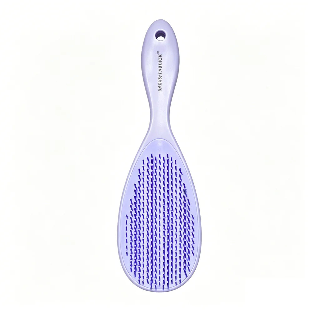 3-Color Comb For Combing Anti-Static Scalp Massage Comb Suitable For Both Dry And Wet Hair Anti-Tangle Styling Comb Oasis Select MR02-purple-nologo