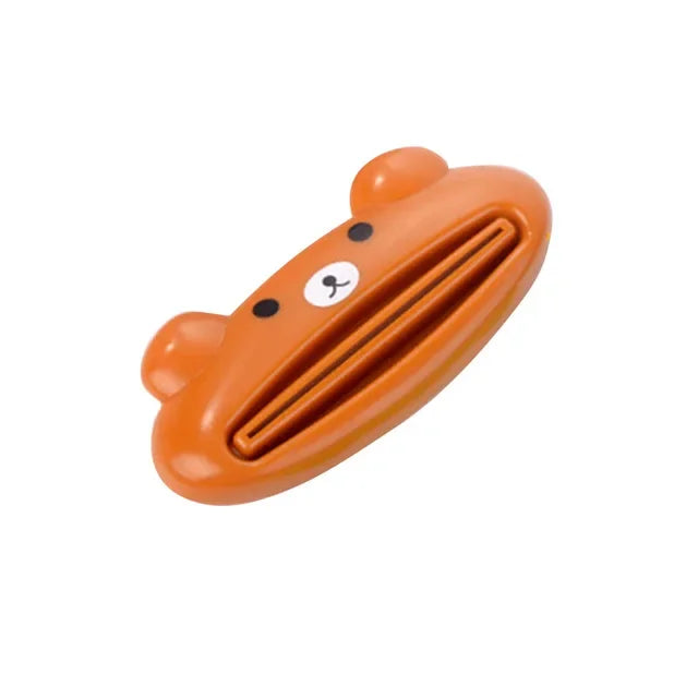 Cartoon Frog Toothpaste Squeezer & Toothbrush Holder Toothpaste Squeezer Oasis Select Brown bear