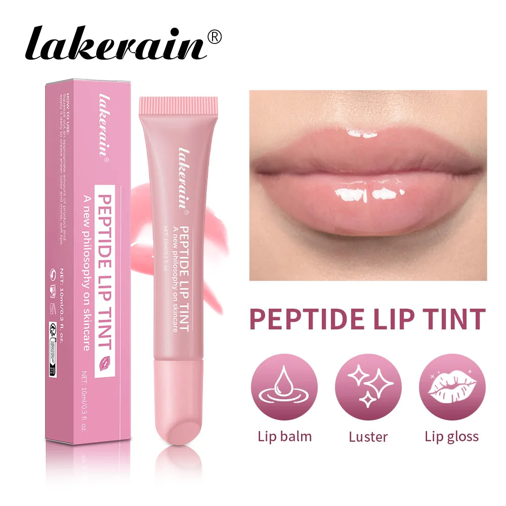 Peptide Tinted Mirror Finish Moisturizing Lipstick Long-Lasting Color-Enhancing Lip Gloss Remove Line Lip Protection Serum Oasis Select