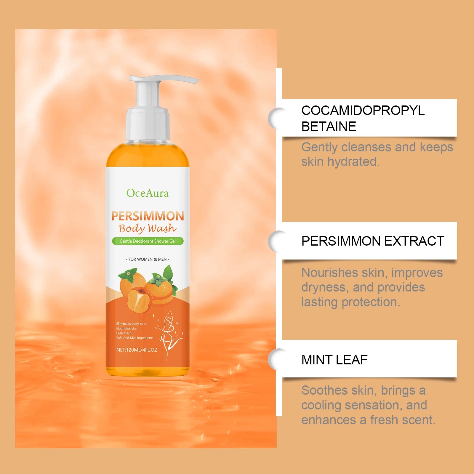 Nourishing Body Shower Gel – Moisturizing & Oil-Control Body Shower Gel Oasis Select