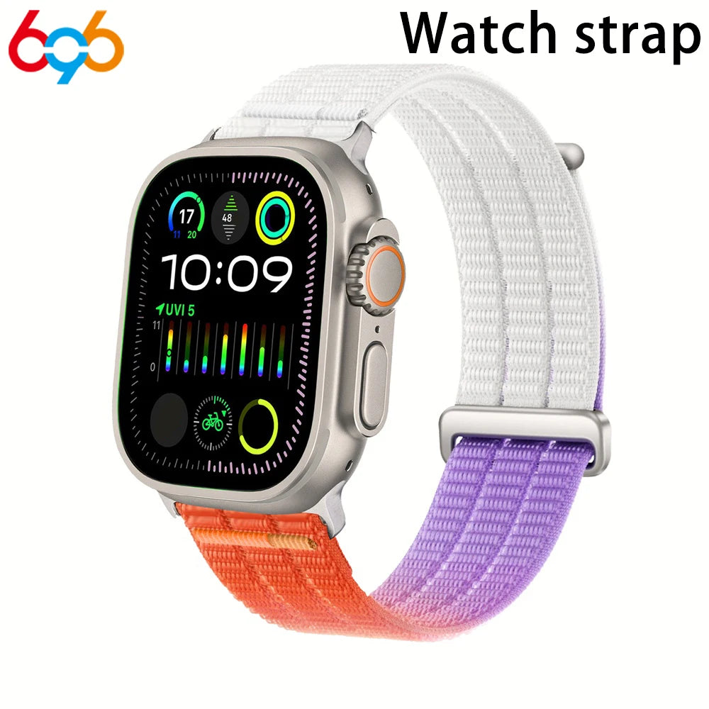 Women's Band For IWatch Series 9 8 7 6 SE 5 4 Nylon Sport Strap For Iwatch Ultra 45mm 42mm 40/38mm 44mm Breathable Wristband Men Oasis Select OR 38mm40mm41mm