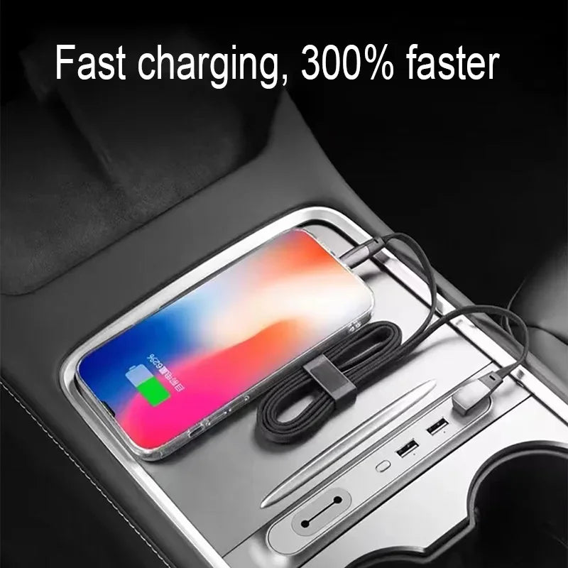 1m Cable 60W Fast Charging Elbow Charger For Tesla Model 3 Highland Model Y Juniper Phone Data Charging PD Charge Accessories Oasis Select