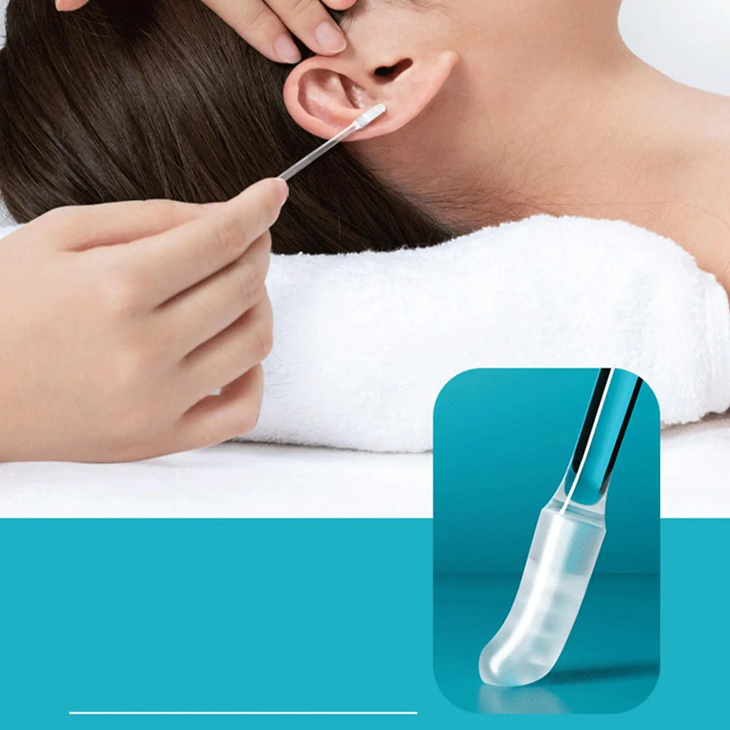 24Pcs Disposable Ear Swabs Stickable Sticky Ear Stick Ear Cleanser Soft Silicone Removal Tool for Adult Kid Ear Cleaner tools Oasis Select