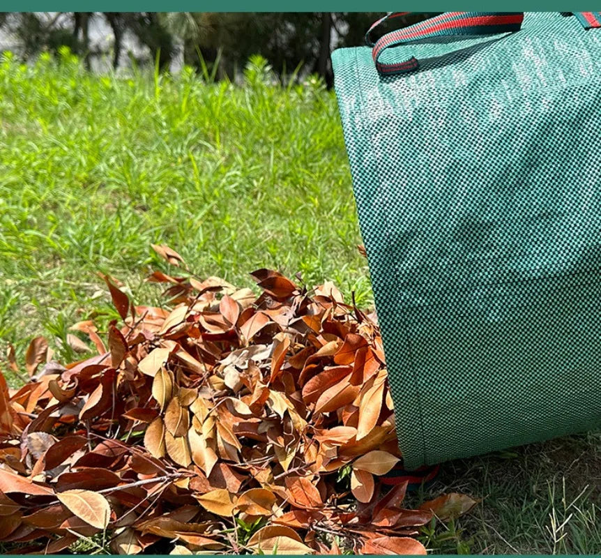 Outdoor Garden Leaf Branch Collection Bag Thickened Leaf Litter Bag Garden Waste Collection Bag Folded Oasis Select