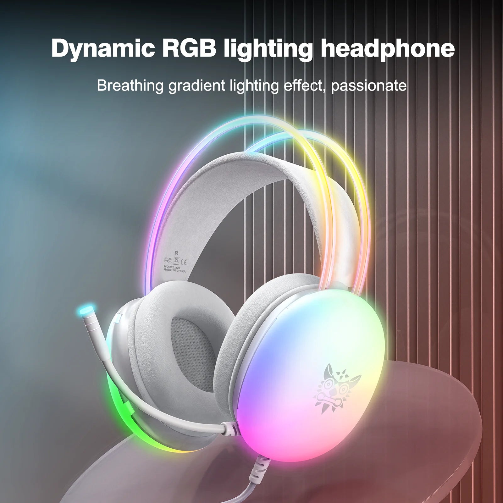 AyeBeau RGB Wired Gaming Headset with Mic – PC & Phone