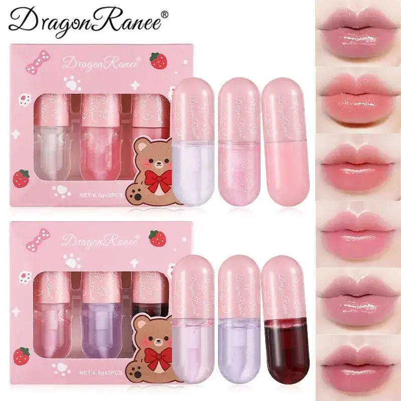 Long Lasting Pearly Lip Gloss Waterproof Mirror Glaze Nourishing Moisturizing Non Stick Lip Oil Set Oasis Select