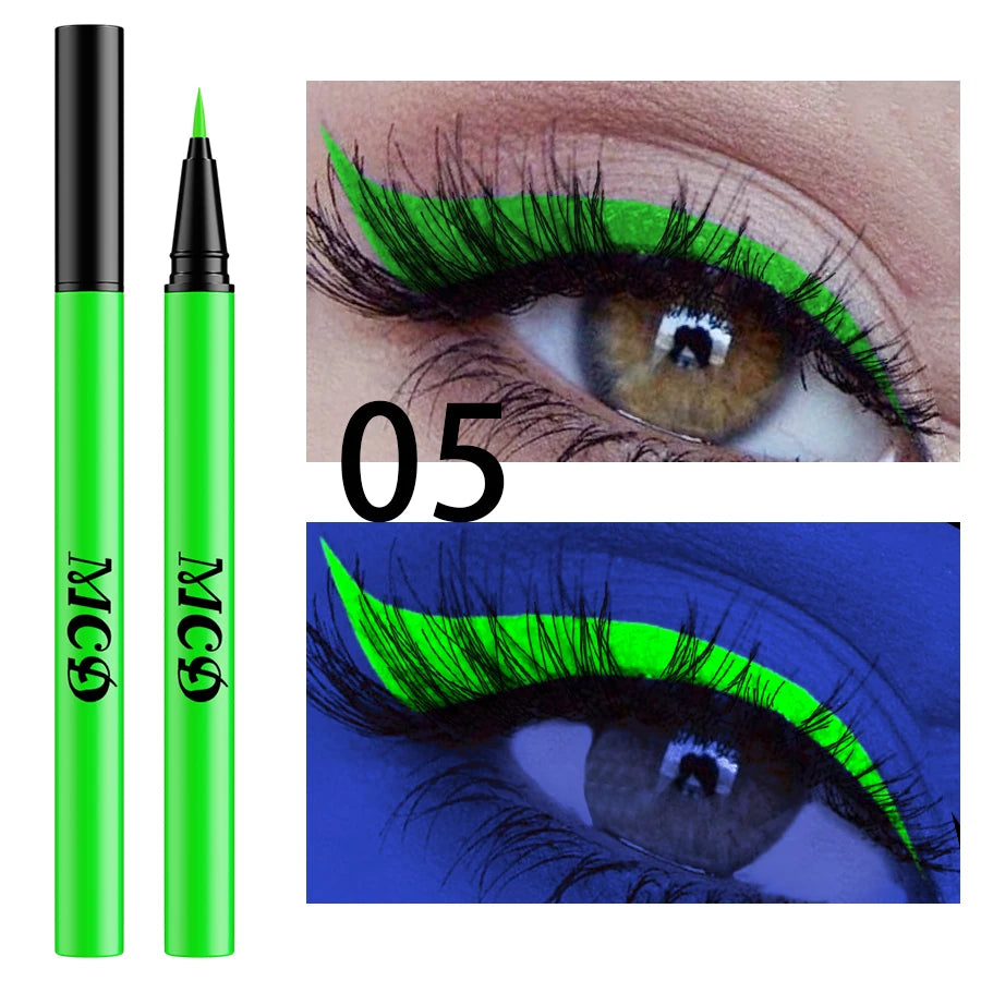UV Neon Eyeliner Pen – Waterproof Fluorescent Liquid Eye Liner