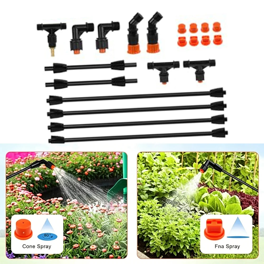 4 Nozzle Sprayer Boom Wand With 1/4 Inch Brass Fitting Extendable To 75 Inch For Garden Farm Pest Control Watering Tool Oasis Select