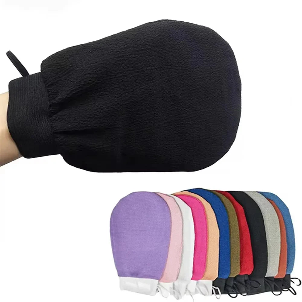 Hot sale Silicone Body Scrubber Bath Brush 1Piece Double Sided Hammam Scrub Mitt Magic Peeling Glove Exfoliating Tan Removal Oasis Select