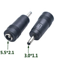 2PCS 5.5 x 2.1 mm Adapter Female Socket to DC 4.0 x 1.7mm 3.5 x 1.35mm jack Power Connector Laptop Converter Adapter Plug Oasis Select 5521 to 3011 2PCS