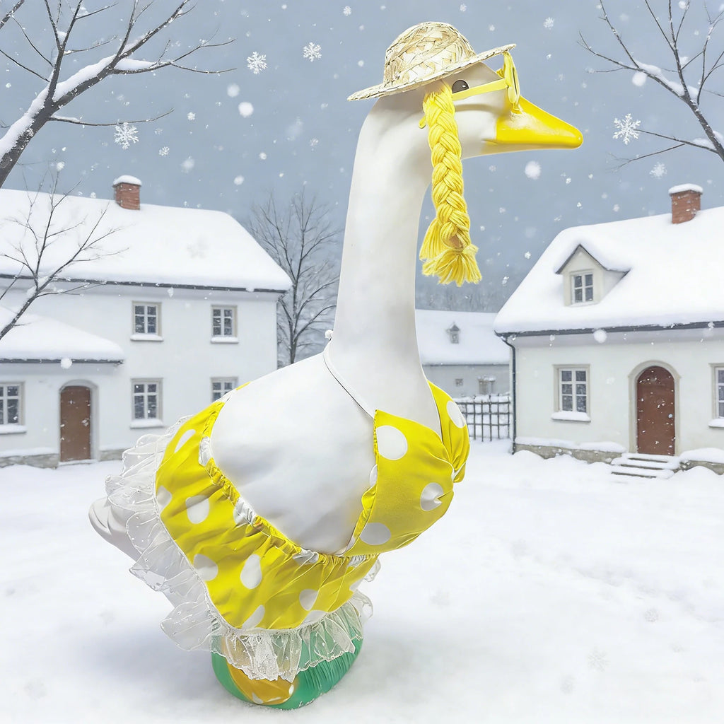 Porch Goose Bathrobe Costume – Cute Funny Goose Outfit Goose Statue Costume Oasis Select I One Size