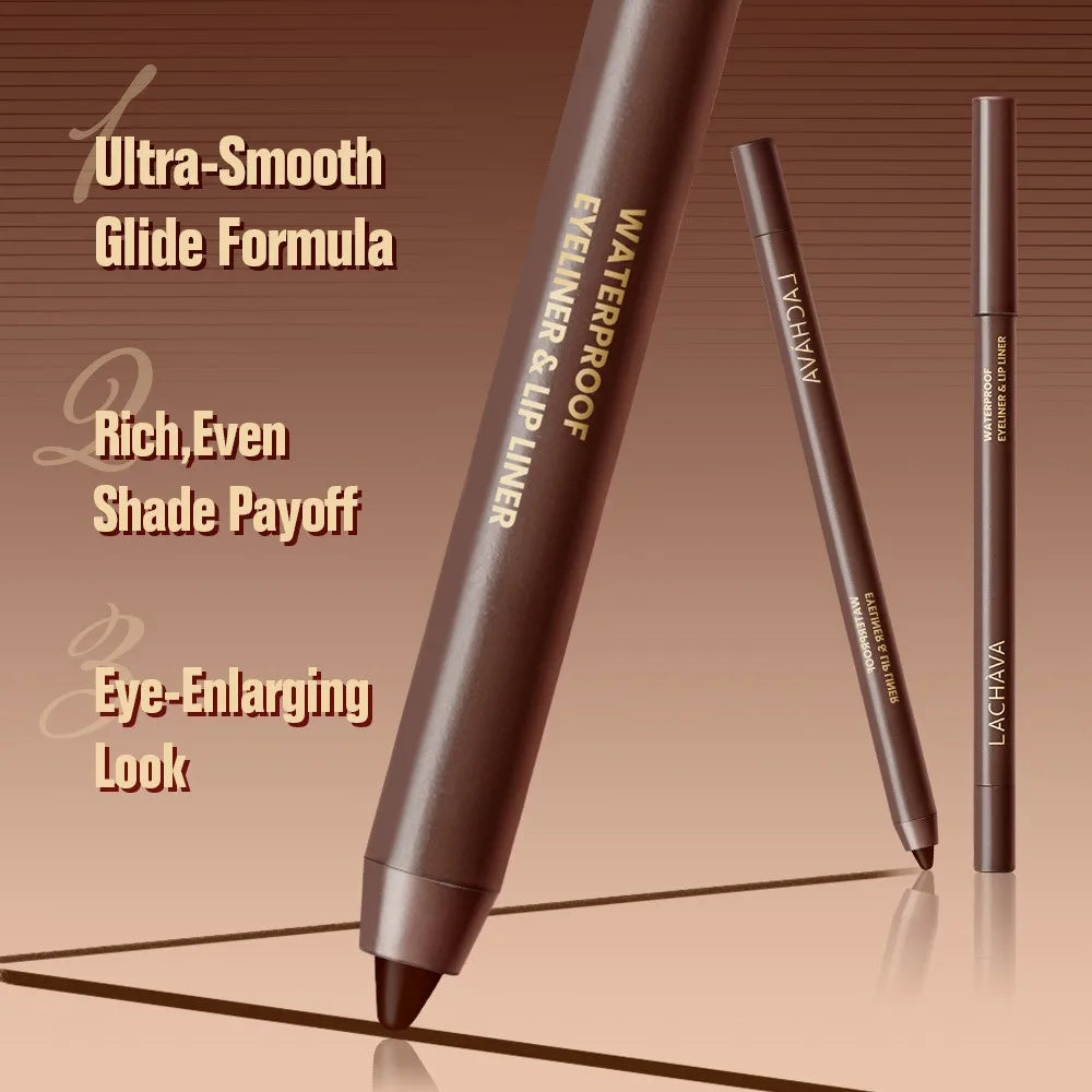 Waterproof Black Brown Eyeliner Gel Pencil Lipliner Multi-purpose Oasis Select