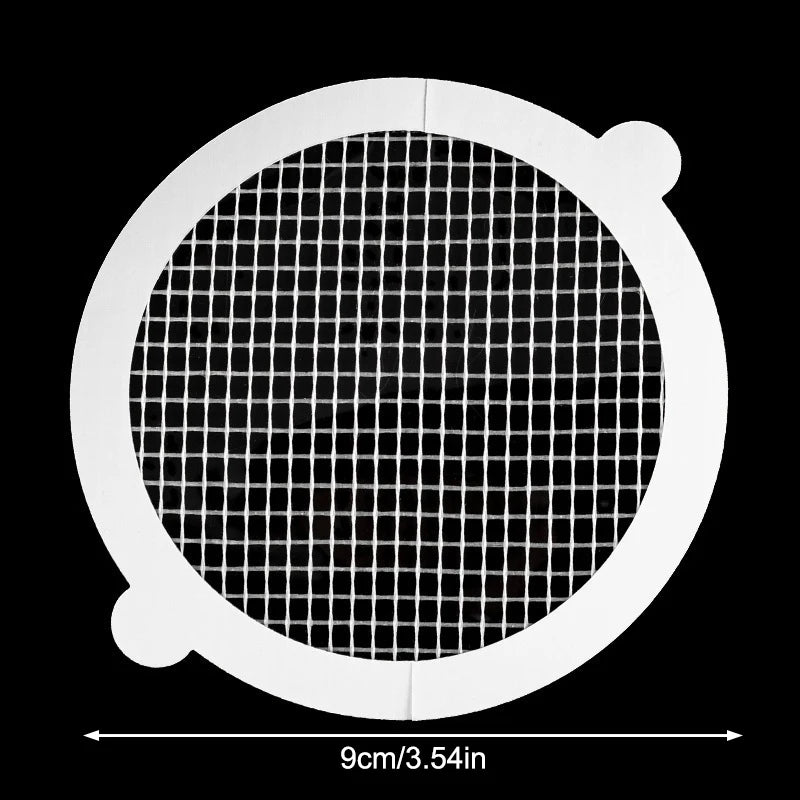 20PCS Disposable Mesh Shower Drain Hair Catcher Stickers Anti-Blocking Bathroom & Kitchen Hair Filter Net Drain Cover Pads Oasis Select A