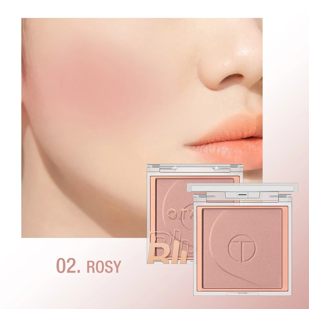 O.TWO.O 6-Color Mineral Blush Palette – Matte & Shimmer Powder
