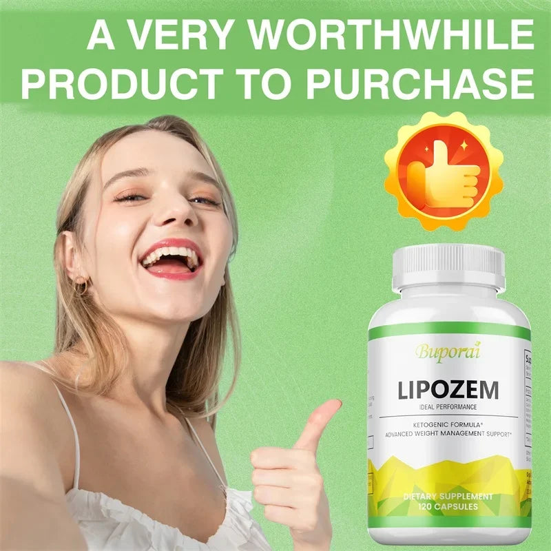 Lipozem Capsules - Digestive Health, Appetite Suppression, Metabolism, Weight Management Oasis Select