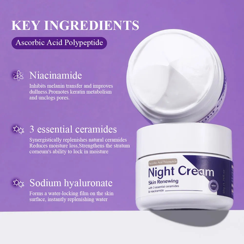 50g Nourishing Night Cream Long-Lasting Moisturizing, Firming Skin, Light & Non-Greasy, Easy To Absorb, Night Skin Care Oasis Select