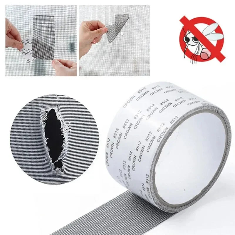 Anti-Mosquito Mesh Window Net Screen Repair Tape Patch Waterproof Self-adhesive Repair Tool Broken Hole New Oasis Select