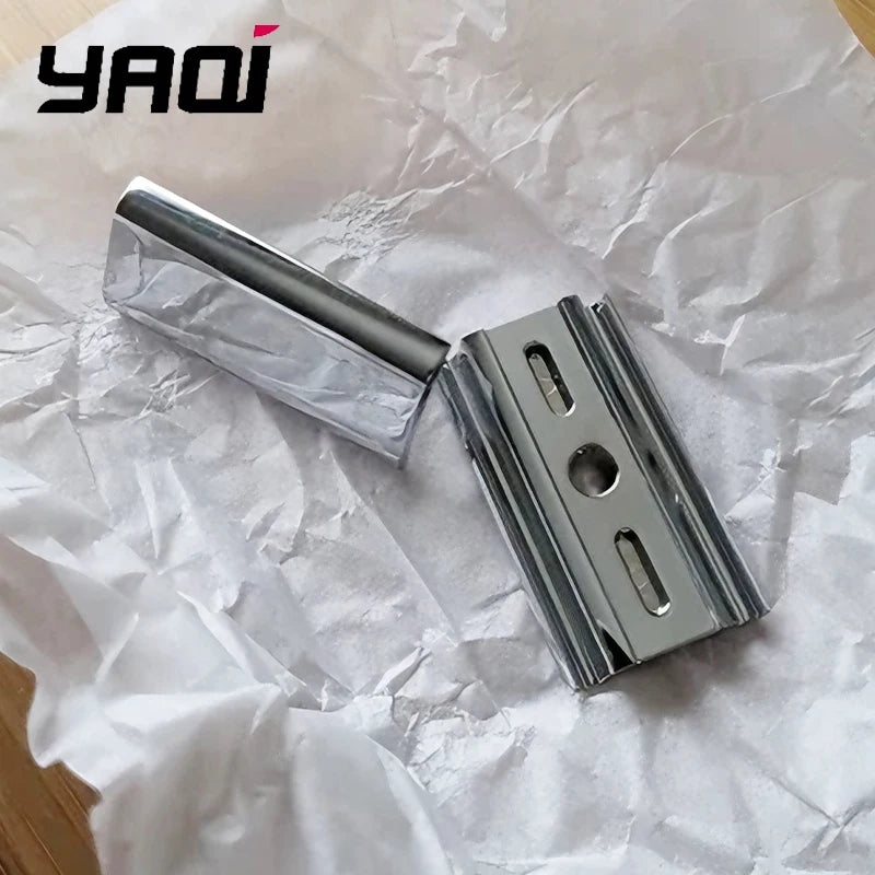 Yaqi Chrome Mercury Safety Razor Head – 1.25mm Blade Gap, 45g
