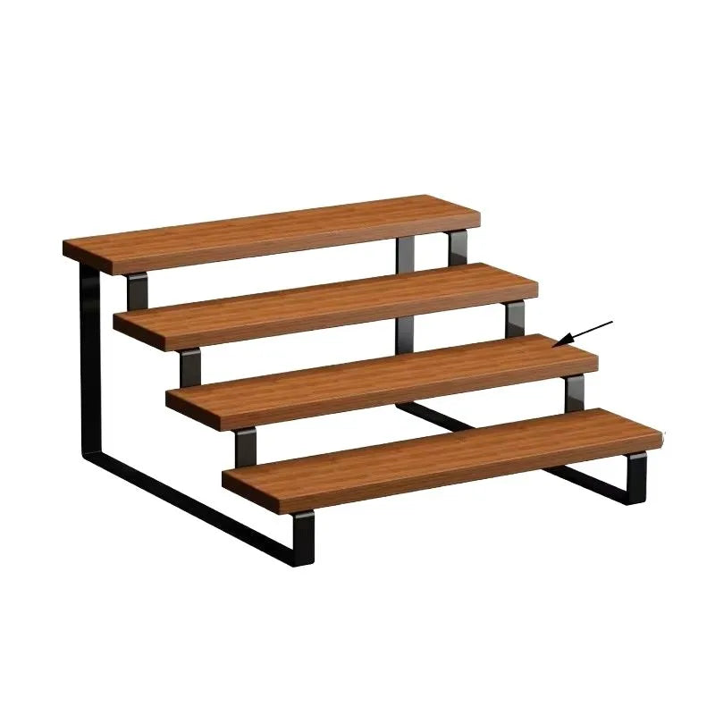 Solid Wood Desktop Ladder Shelf | Display & Storage Rack