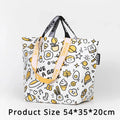 Large Waterproof Woven Shopping Bag | Foldable Colour Tote