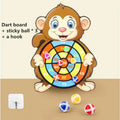 Dart Board Sticky Ball Toys for Kids, Indoor Outdoor Safe Target Sports Game, Educational Interactive Toy Gift for Boys Girls Oasis Select monkey
