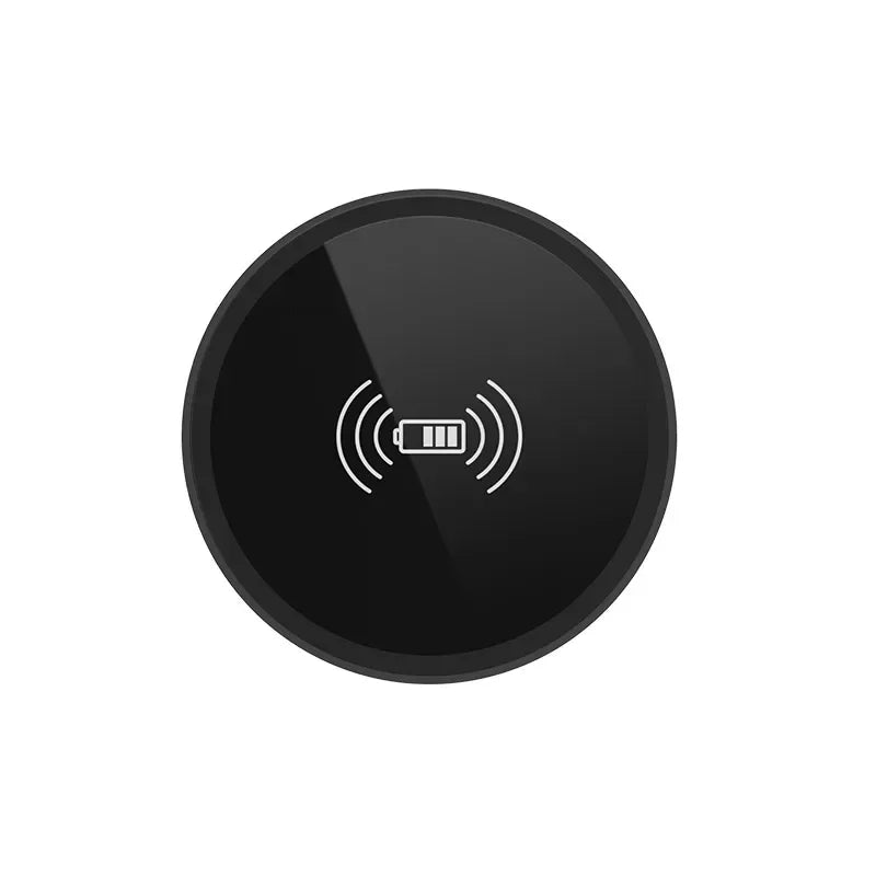 Embedded 15W Wireless Charger Fast Inductive Charging Base Desktop For iPhone 16 15 14 13 12 Samsung S24 S23 Huawei Xiaomi Phone Oasis Select black