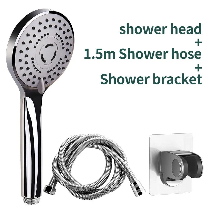 Bathroom Pressurized Hand Shower Package Accessories Shower Nozzle Large Water Output 5 Models Universal Adaptation Save Water Oasis Select