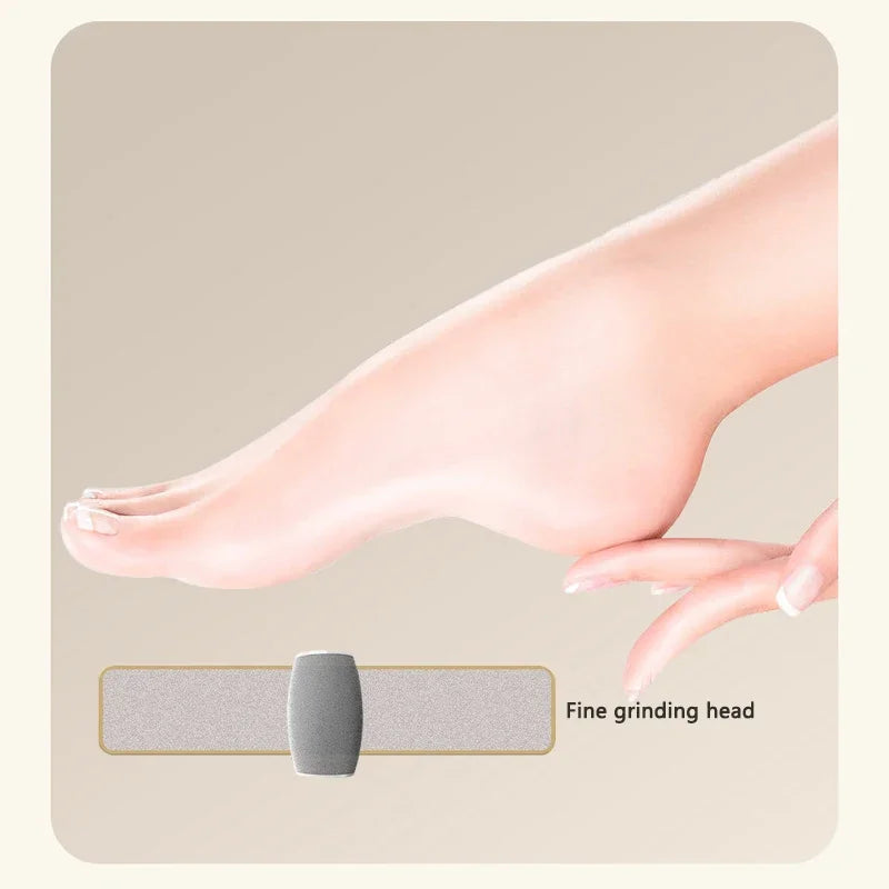 1 PC Electric Foot Grinder, Rechargeable Thick Leather Polishing Foot Grinder, and 2 Different Thickness Grinding Heads Oasis Select