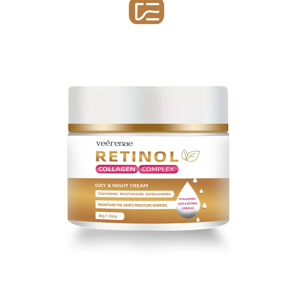 Veérenae Retinol Collagen Cream – Alcohol-Free 24H Moisturiser Retinol Face Cream Oasis Select