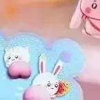1Pcs Cartoon Animals Soft Puffy Butt 3D Stickers DIY Scrapbooking Journal Phone Case Decoration Sticker School Office Supplies Oasis Select
