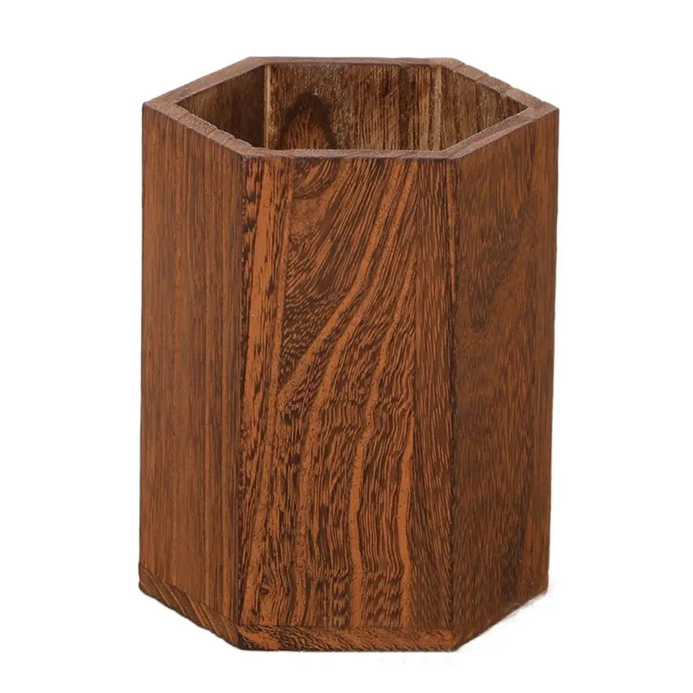 Desktop Storage Wooden Pen Holders Multifunctional Large Capacity Desktop Organizer Wooden INS Style Pencil Organizer Student Oasis Select B