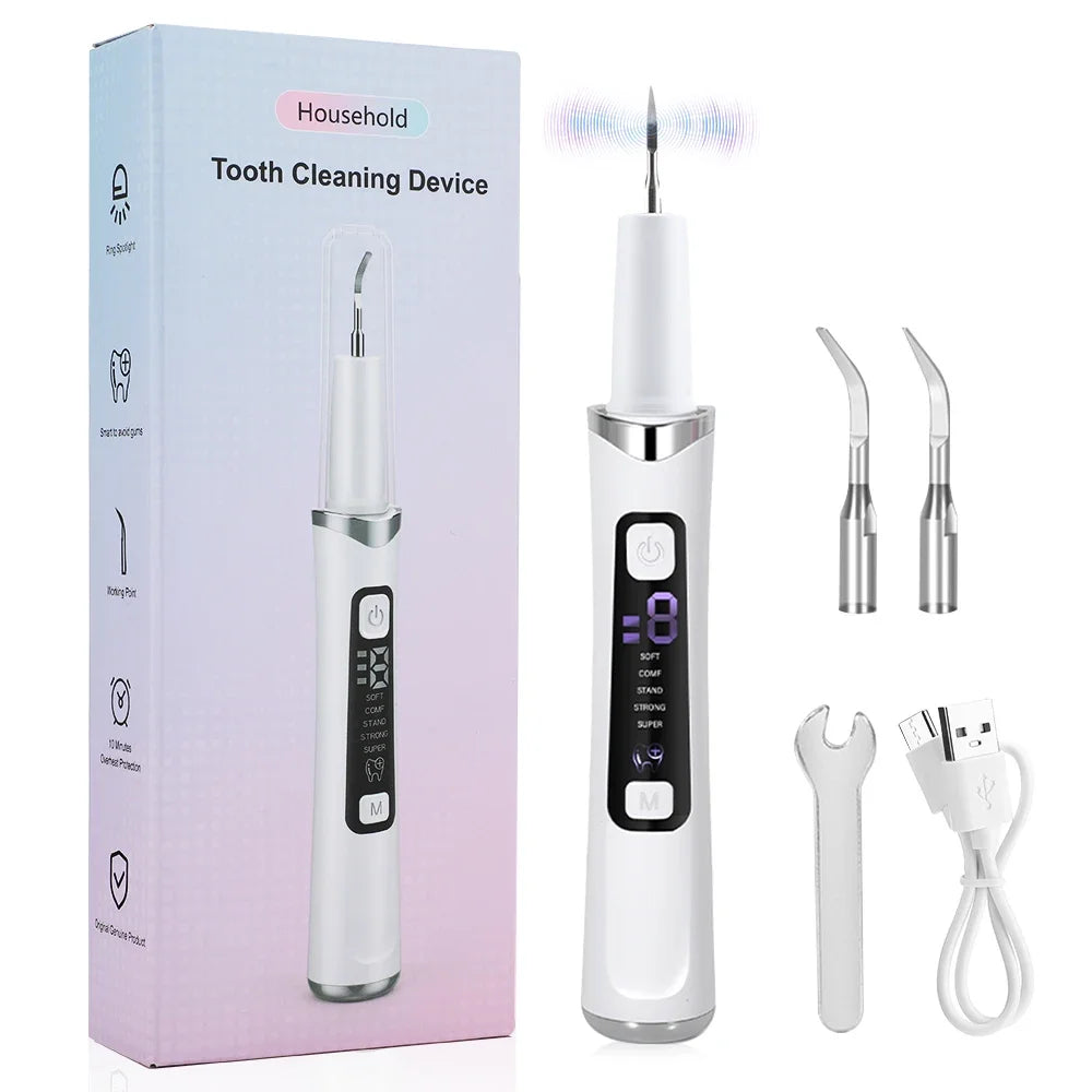 AFDEAL Ultrasonic Dental Scaler – 5 Modes, 9 Levels, LED