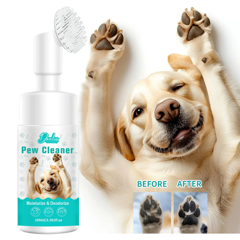 Pet Paw Cleaning Foam 100ml – Moisturizing Claw Care Cats & Dogs