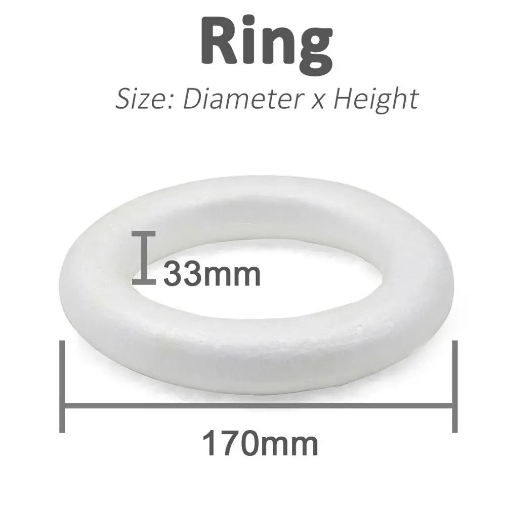 DIY Party Wedding Foam Ring Round Craft Material Donuts Mould Oasis Select 17cm