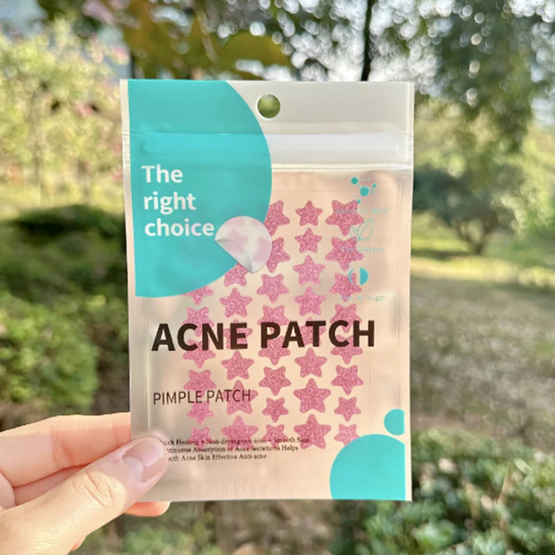 40/51pcs Star Colorful Invisible Pimple Patch Acne Removal Skin Care Stickers Concealer Face Spot Beauty Christmas Halloween Oasis Select MR-05-40pcs