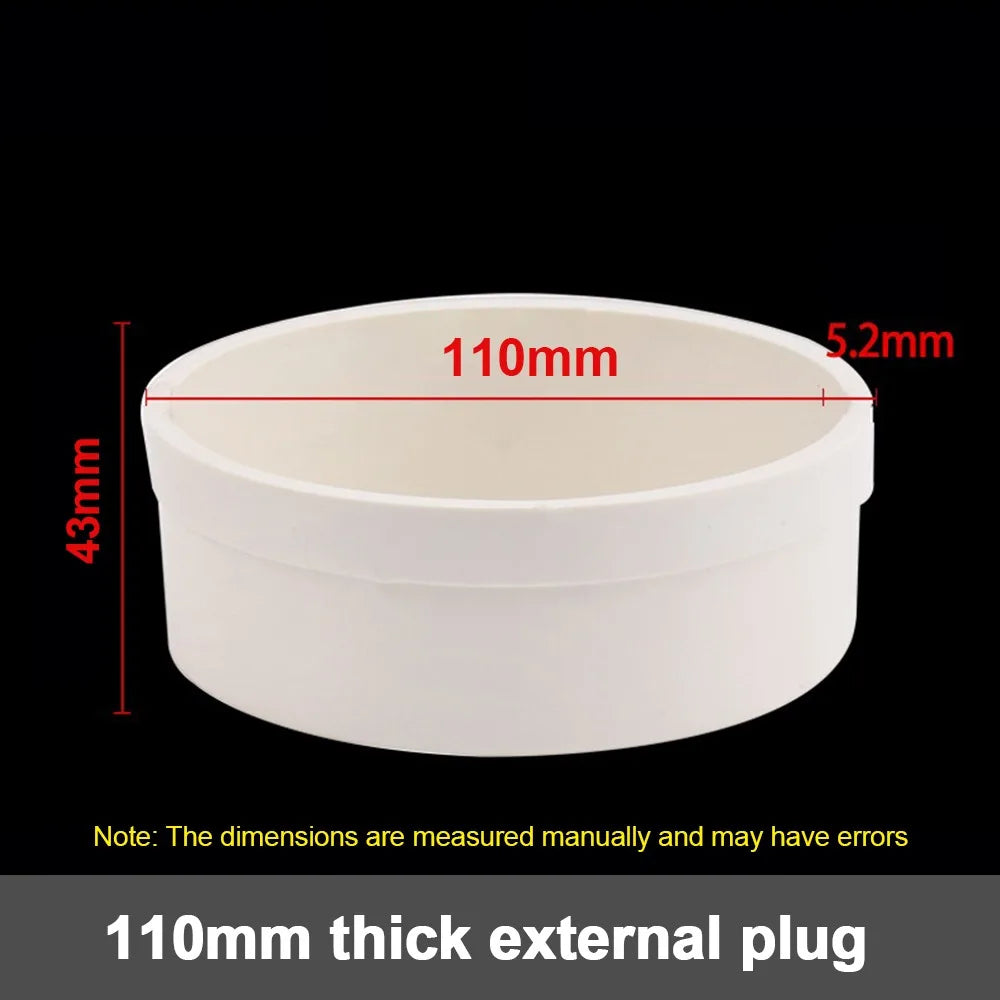 PVC Pipe End Cap 50–200mm | Water Stop Insert Plug for Irrigation