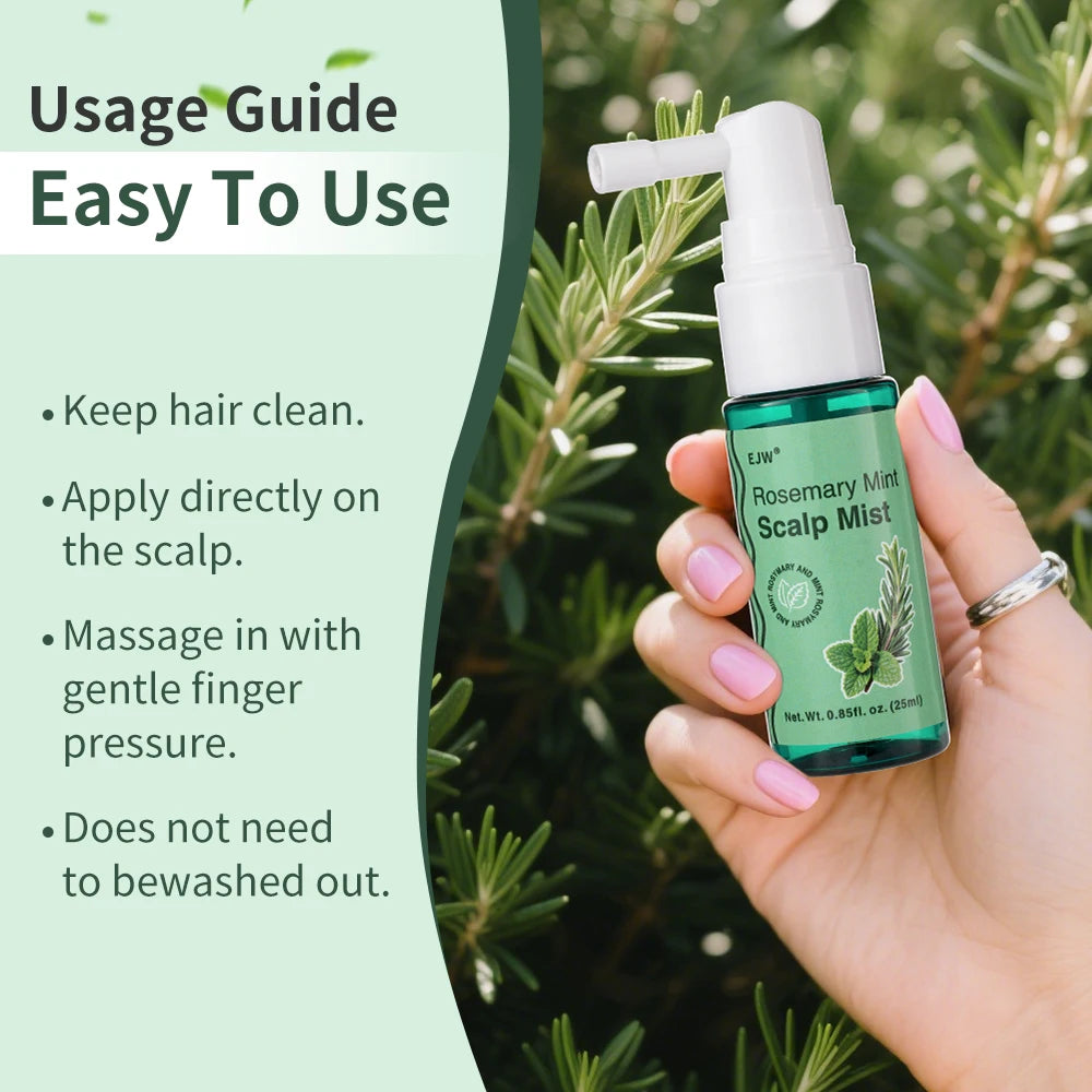 Rosemary Scalp Scrub Shampoo & Hair Growth Serum Spray Hair Growth Set Oasis Select