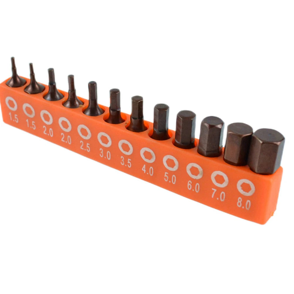 12/24pcs 1/4 Screwdriver Bit Set Hexagonal Screwdriver Bit Magnetic Set 25mm Hex Shank Driver Bit With Bit Holder Oasis Select