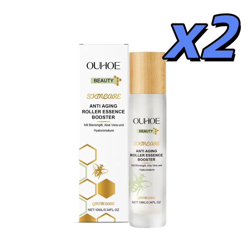 Ouhoe Night Essence Gentle Nourishing Moisturizing Tightening Skin Remove Wrinkle Lift Frim Fade Fine Lines Roller Face Serum Oasis Select 10ml X 2pcs